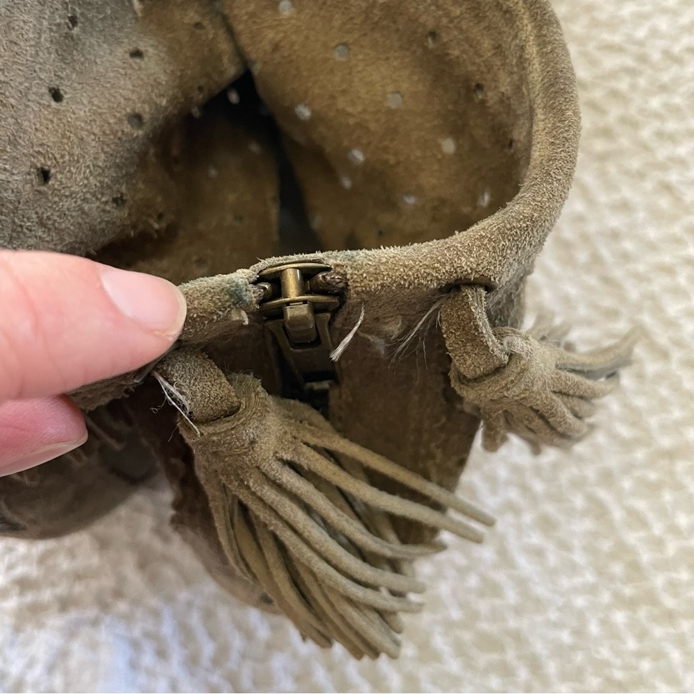 Isabel Marant Basley Suede Ankle Boots Taupe Size 11 - Picture 13 of 16